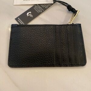 Aimee Kestenberg Black Leather Card Holder #NWT